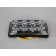 LED Autolamps SSLED62DVAR65 12/24V R65 6 LED Super-Slim Warning Lamp Block - Amber PN: SSLED62DVAR65